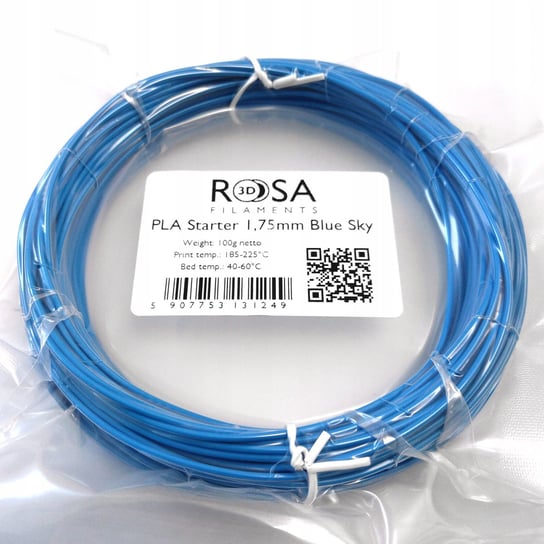 Filament ROSA3D PLA 1,75mm 100g Niebieski Sky Blue ROSA3D