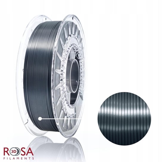Filament ROSA3D PLA SILK 1,75mm 800g Grafitowy ROSA3D