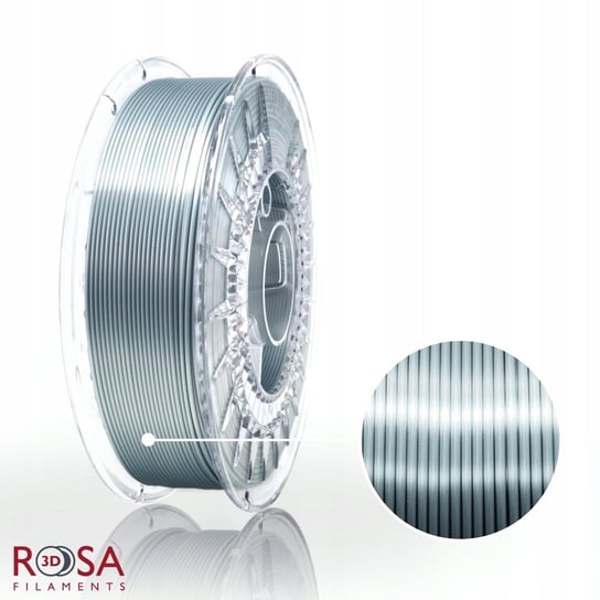 Filament ROSA3D PLA SILK 1,75mm 800g Stalowy Steel ROSA3D