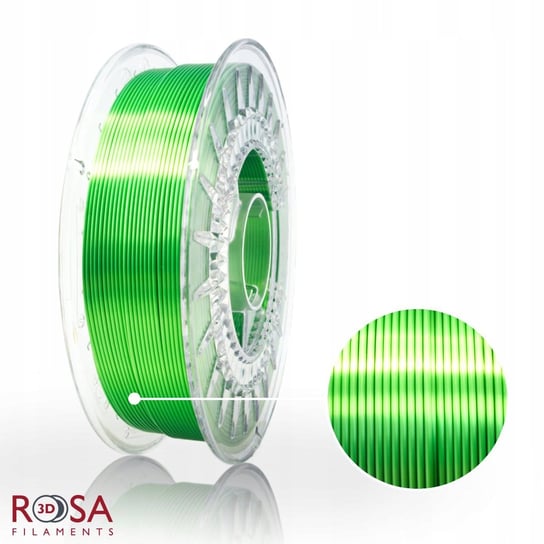 Filament ROSA3D PLA SILK 1,75mm 800g Zielony Green ROSA3D