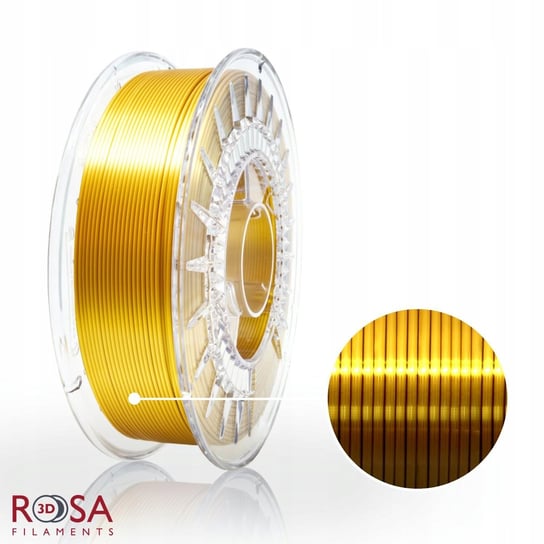 Filament ROSA3D PLA SILK 1,75mm 800g Złoty Gold ROSA3D