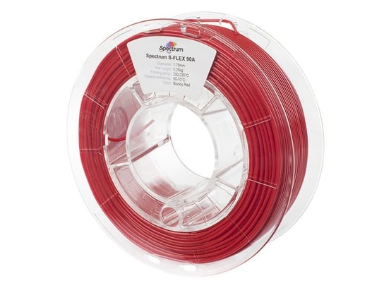 Filament S-Flex 90A 1.75mm BLOODY RED 0.25kg Spectrum Filaments