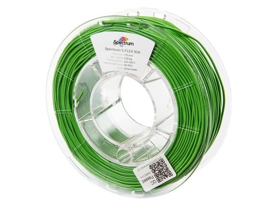 Filament S-Flex 90A 1.75mm LIME GREEN 0.25kg Spectrum Filaments