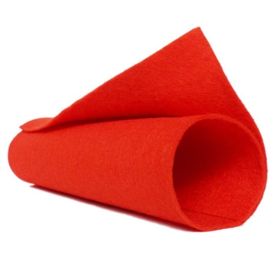 Filc 1mm, wełna/wiskoza, 20x30 cm- czerwony Filart