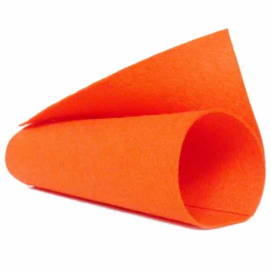 Filc 1mm, wełna/wiskoza, 20x30 cm- pomarańcz Filart