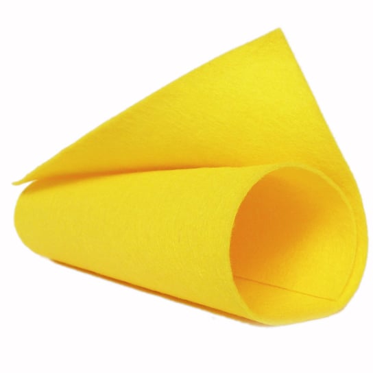 Filc 1mm, wełna/wiskoza, 20x30 cm- żółty Filart