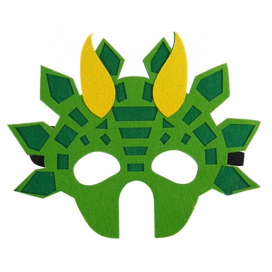 Filcowa maska zwierzątka, Dinozaur, zielona Arpex