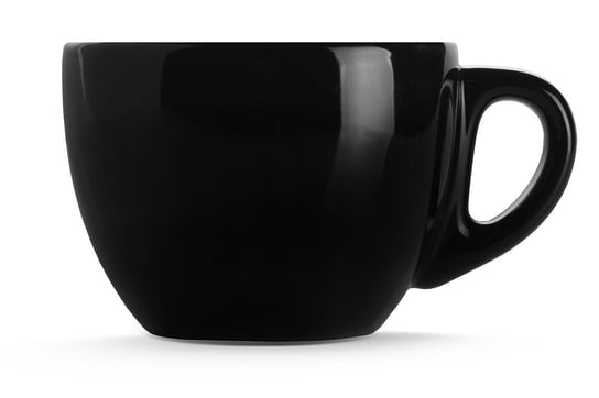 Filiżanka do kawy LUPIN czarny, 180, ceramika Konsimo