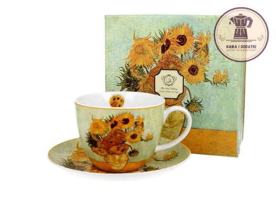 Filiżanka Jumbo Ze Spodkiem 470 Ml Sunflowers By V. Van Gogh - Duo Gift DUO Gift