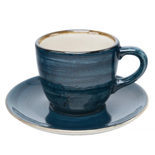 Filiżanka z Kamionki Bel Rustic Morski z spodkiem 220ml - KERA CERAMIKA ...