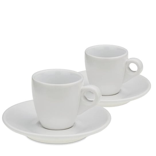 Filiżanki do espresso ze spodkami, 2 szt., ceramika, 0,05 l, śred. 12 x 6,5 cm, białe Mattia / Kela Inna marka