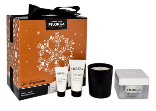 Filorga, zestaw prezentowy kosmetyków, 3 szt + Świeczka zapachowa Filorga