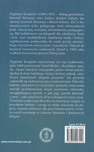 Filozofia kultury Zygmunta Łempickiego Szyroka Izabela