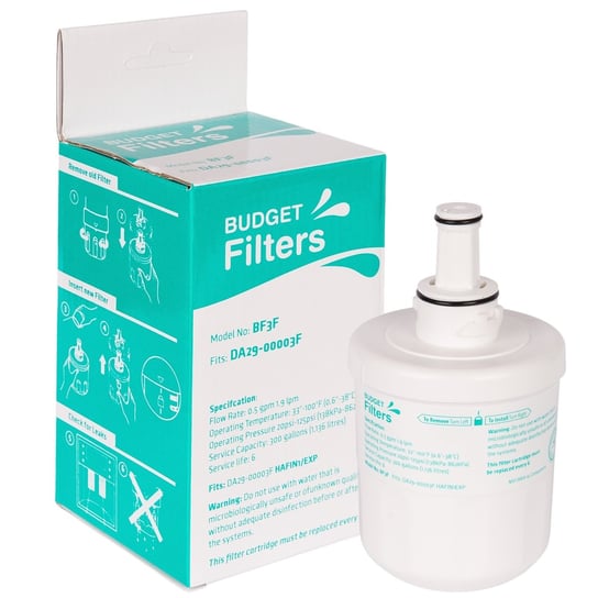 Filtr Budget Filters BF3F do lodówek Samsung z kostkarką i barkiem Aqualogis