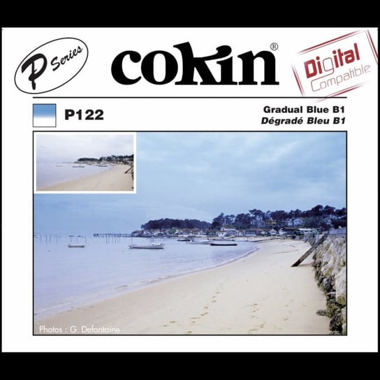 Filtr COKIN P122, połówkowy niebieski B1 Cokin
