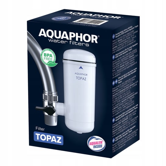 Filtr do wody na kran Aquaphor Topaz z wkładem, biały AQUAPHOR