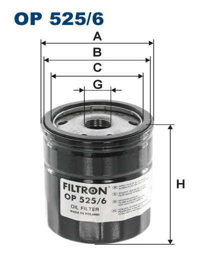 Filtr oleju Filtron OP 525/6 Filtron