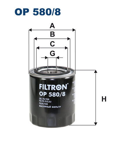 Filtr oleju Filtron OP 580/8 Filtron