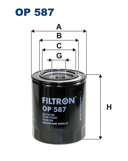 Filtr oleju Filtron OP 587 Filtron