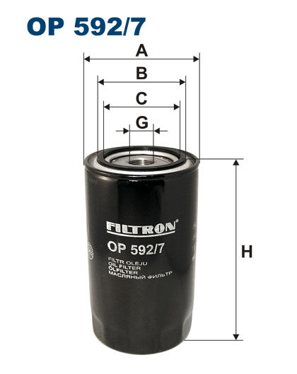 Filtr oleju Filtron OP 592/7 Filtron