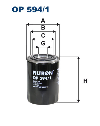 Filtr oleju Filtron OP 594/1 Filtron