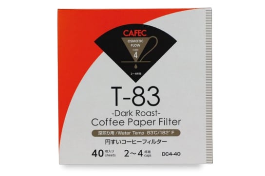 Filtr Papierowy Cafec, Stożkowy, Dark Roast, Cup1, 40Szt. / Cafec CAFEC