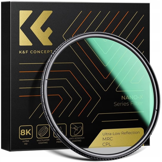 Filtr Polaryzacyjny Cpl K&f Concept Nano-x Ultra-low Reflection 37mm 37 Mm / Kf01.2469 K&F Concept