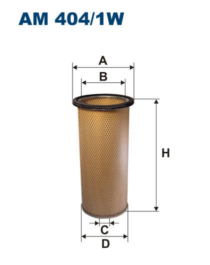 Filtr powietrza wtórnego Filtron AM 404/1W Filtron