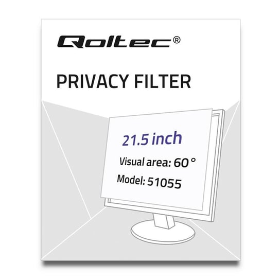 Filtr prywatyzujący RODO QOLTEC 51055, 21.5", 16:9 Qoltec