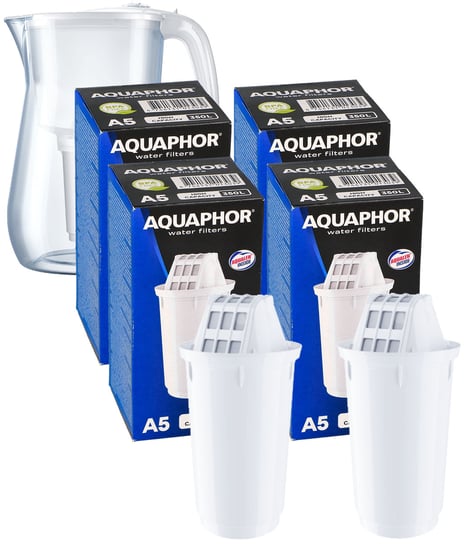 Filtr wkład filtrujący od dzbanka Aquaphor A5 350 LITRÓW 4 szt AQUAPHOR