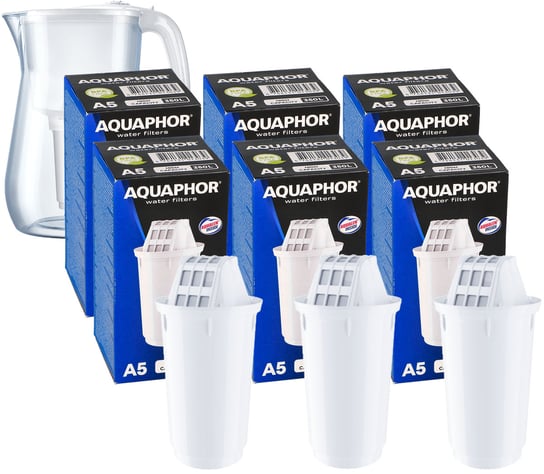 Filtr wkład filtrujący od dzbanka Aquaphor A5 350 LITRÓW 6 szt AQUAPHOR