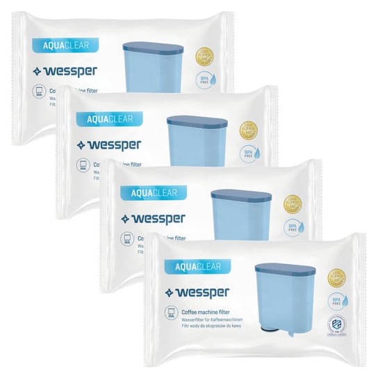Filtr Wody Do Ekspresu Wessper Aquaclear Saeco Aqua Clean Ca6903, 4 Szt. Wessper