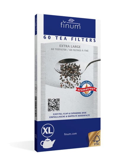 Filtry do herbaty FINUM XL, 60 szt. Finum