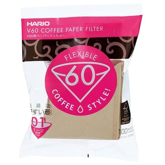 Filtry do kawy papierowe HARIO Misarashi V60-01, 100 szt. Hario