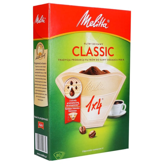 Filtry Do Kawy Papierowe Melitta Classic Rozmiar 4 1X4, , 80 Szt. Melitta