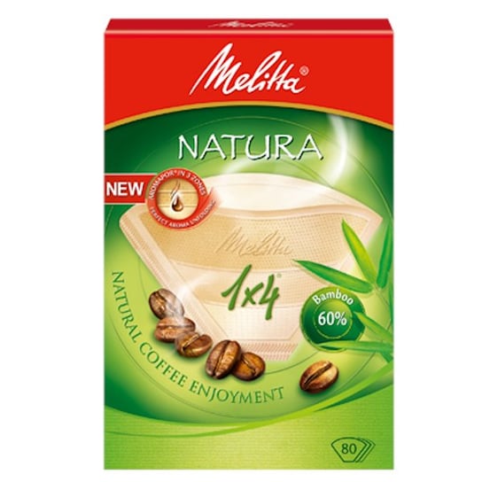 Filtry do kawy papierowe MELITTA Natura 1x4, 80 szt. Melitta
