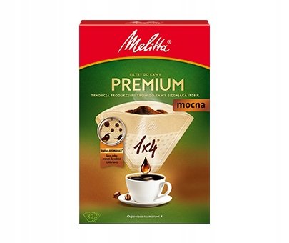 Filtry Do Kawy Papierowe Melitta Premium 1X4, 80 Szt. Melitta
