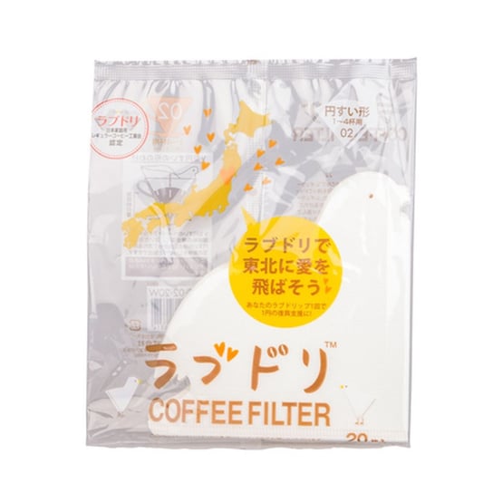 Filtry papierowe do dripa HARIO Love Dori Loveripper V60-02, 20 szt. Hario