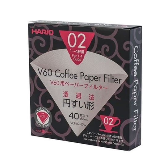 Filtry papierowe do dripa HARIO V60-02, 40 szt. Hario