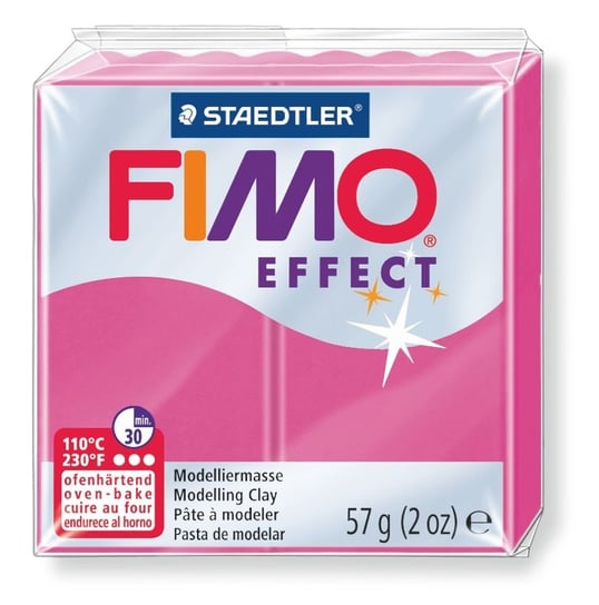 Fimo Effect, masa termoutwardzalna, modelina, kryształowy rubinowy Staedtler