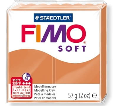 Fimo, fimo masa plastyczna soft, koniakoway, 57 g Staedtler