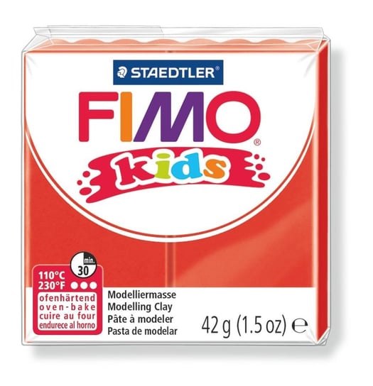 Fimo Kids, masa termoutwardzalna, modelina, czerwona Staedtler