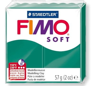 Fimo, masa plastyczna soft, szmaragdowa, 57 g Staedtler