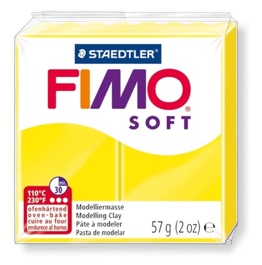 Fimo Soft, masa termoutwardzalna, modelina, cytrynowa Staedtler