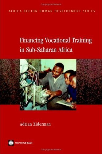 Financing Vocational Training In Sub-Saharan Africa Ziderman Adrian