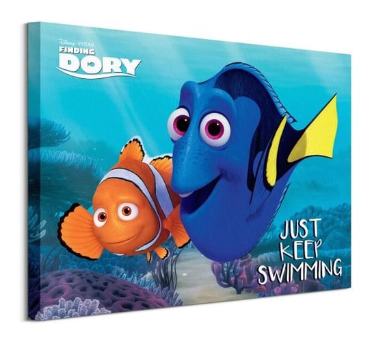 Finding Dory Just Keep Swimming - obraz na płótnie Disney