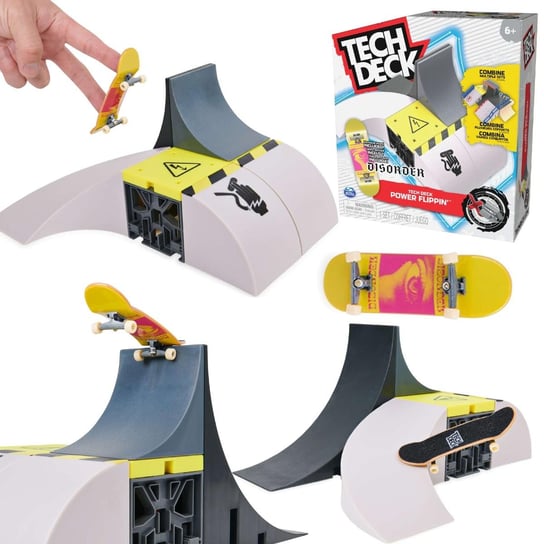 Fingerboard Rampa Power Flippin + deskorolka Disorder Tech Deck Spin Master