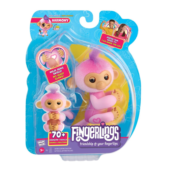 FINGERLINGS 2.0 Basic Monkey Pink – Harmony Fingerlings