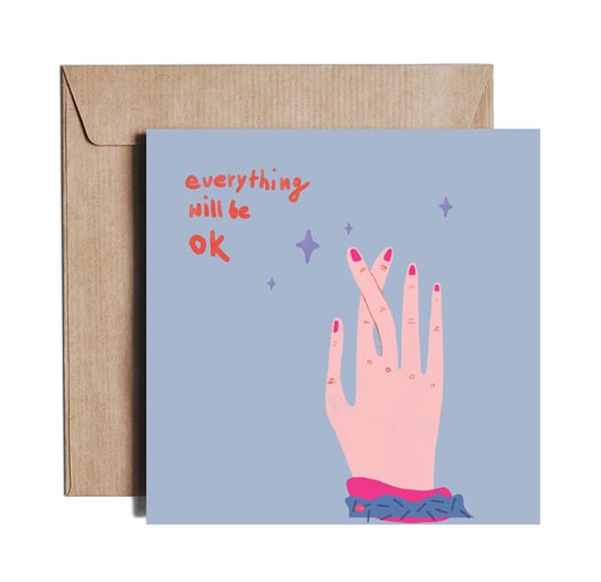 Fingers Crossed - Greeting card by PIESKOT Polish Design PIESKOT