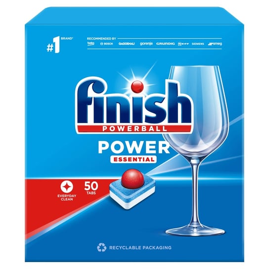 Finish Power Essential Tabletki do zmywarki 50 sztuk FINISH